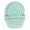Formas Cupcakes Chevron Verde Menta